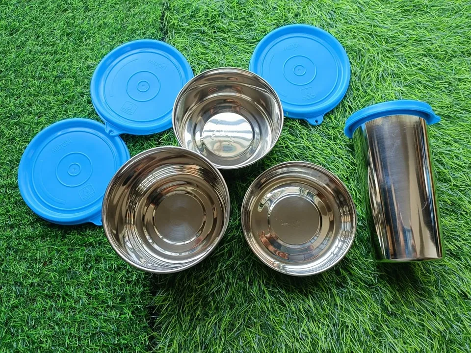 Milton Tasty 3 Stainless Steel Combo Lunch Box with Tumbler