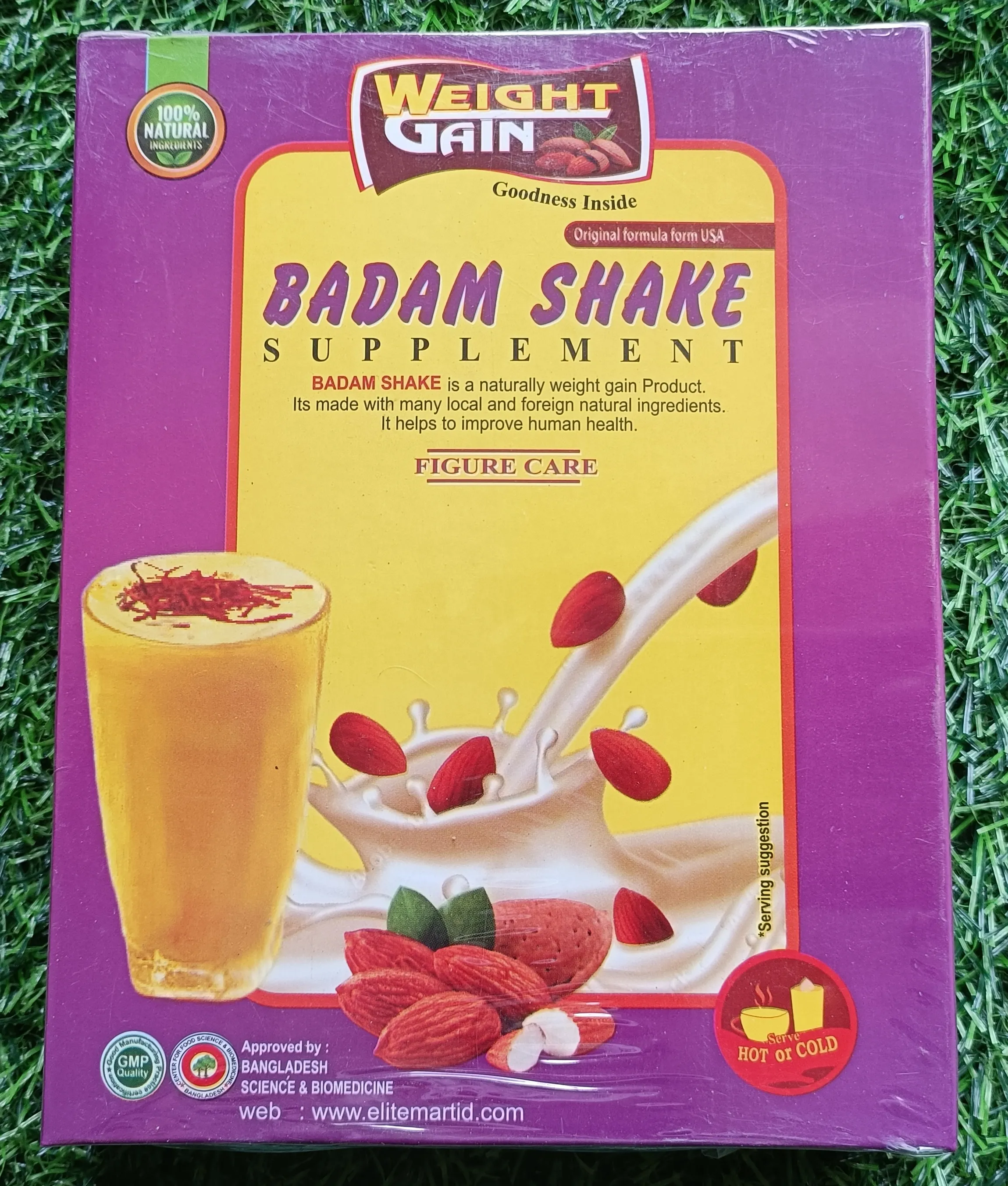 Badam shake weight gain